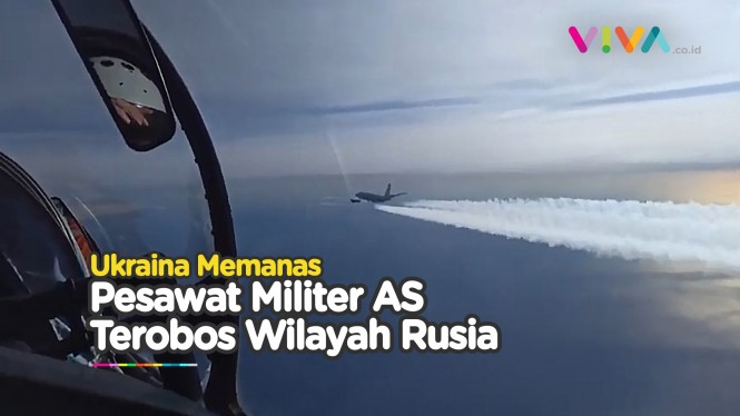 Detik-detik Jet Rusia Usir Pesawat Mata-Mata AS