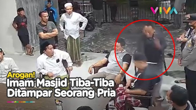 Detik-detik Imam Masjid Ditampar di Depan Polisi