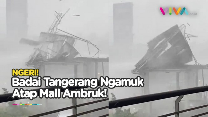 Hujan Badai Terjang Kota Tangerang, Pohon-pohon Ikut Tumbang