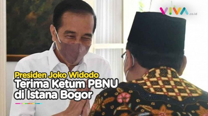 Momen Jokowi Terima Ketua Umum PBNU Gus Yahya di Bogor