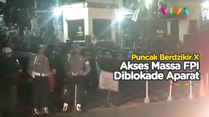 Diblokade Aparat, Acara Milad FPI di Puncak Berakhir Ricuh
