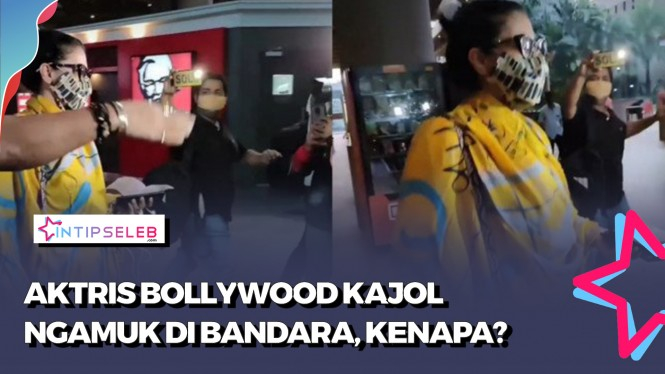 Aktris Bollywood Kajol Terekam Ngamuk-ngamuk di Bandara