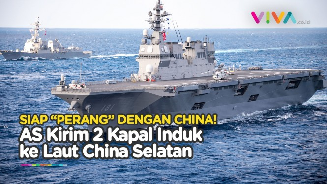 AS Kerahkan 2 Kapal Induk ke Laut China Selatan