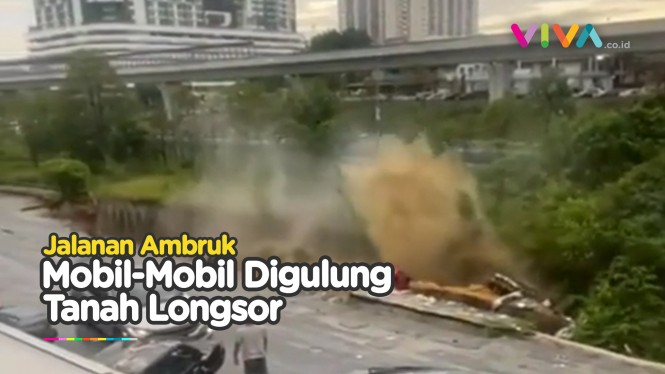 Video Detik-detik Longsor Mengerikan di Selangor