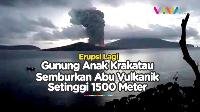 Gunung Anak Krakatau Kembali Erupsi!