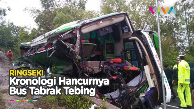 Kecelakaan Bus Wisata Hantam Tebing, Belasan Orang Tewas!