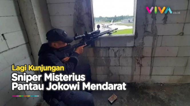 TERKUAK! Sosok Sniper di Gedung Kosong saat Jokowi Mendarat