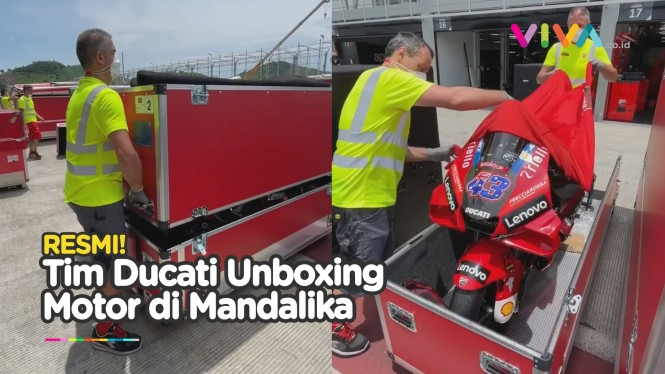 Unboxing Kuda Besi Tim Ducati Jelang MotoGP Mandalika