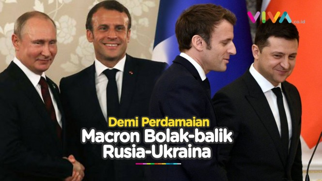 Misi Perdamaian ala Macron, Rela Bolak-balik Rusia Ukraina