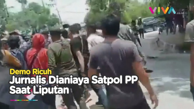 KACAU! Jurnalis Dianiaya Satpol PP dan Polisi saat Liputan