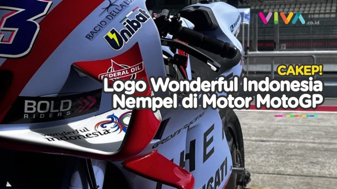 Keren! Logo Wonderful Indonesia Mejeng di Motor MotoGP 2022