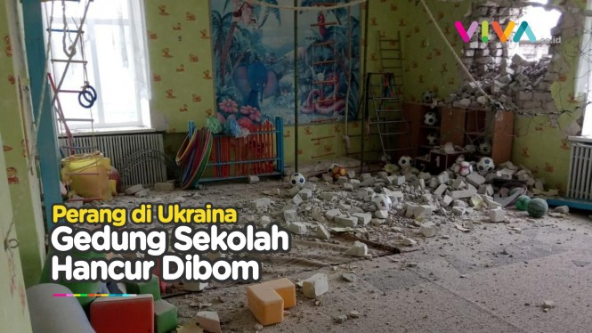 Perang Dimulai, Rusia lepaskan Bom ke Sekolah di Ukraina