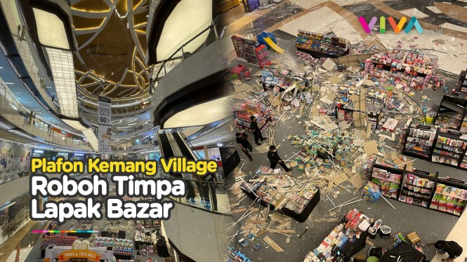 Atap Mall Kemang Roboh Timpa Lapak Bazar