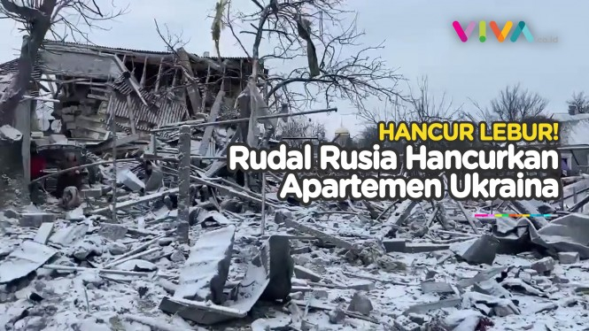 Rudal Hantam Apartemen Ukraina, Warga Tewas Terkubur