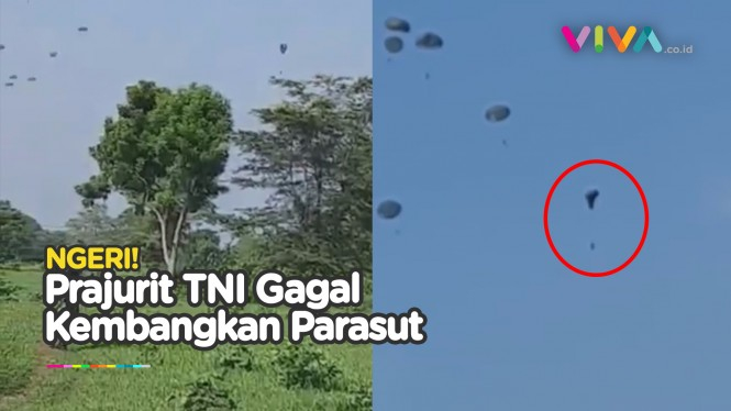 Anggota TNI Gagal Kembangkan Parasut saat Terjun Bebas
