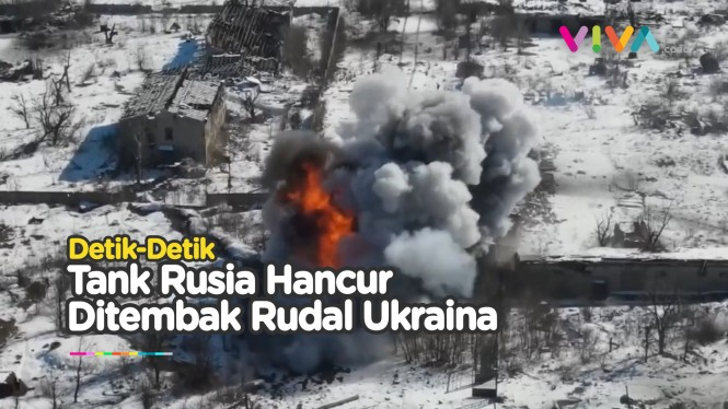 SERANGAN BALIK! Tank Rusia Hancur Diterjang Rudal Ukraina
