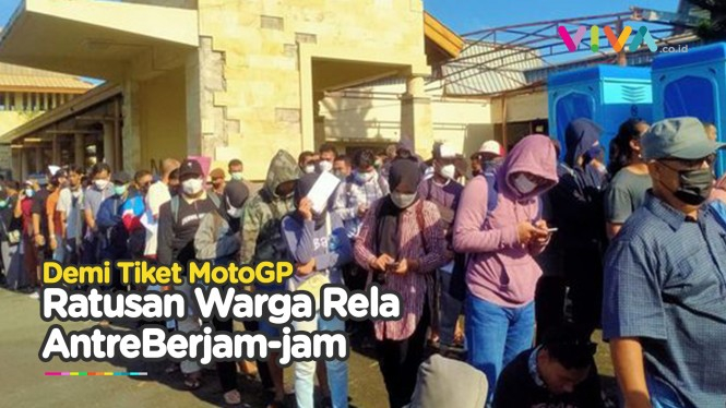 Ratusan Warga Rela Antre Berjam-jam Demi Tiket MotoGP