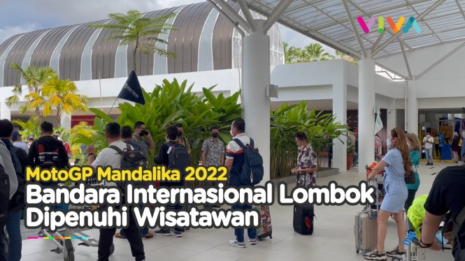 Jelang Kualifikasi MotoGP, Bandara Lombok Penuh Wisatawan