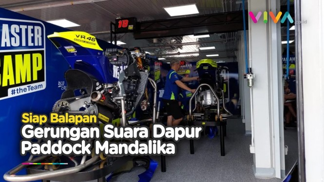 Intip Kesibukan Tim MotoGP di Paddock Mandalika