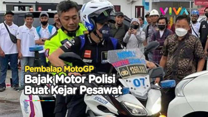 Takut Ketinggalan Pesawat, Rider MotoGP Pinjam Motor Polisi