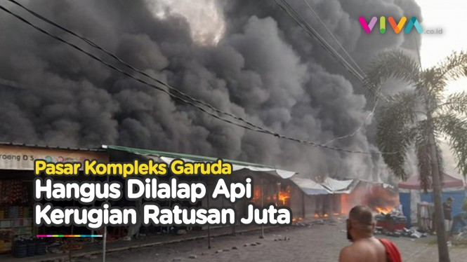 Puluhan Kios di Pasar Tangerang Ludes Terbakar