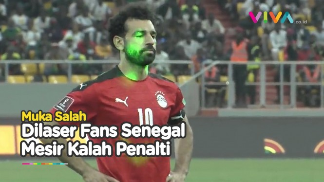 BRUTAL! Mo Salah Jadi Korban Laser Fans Senegal