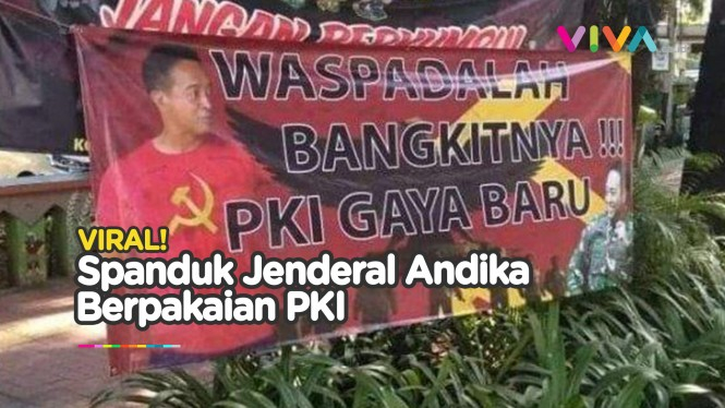 Spanduk Jenderal Dituding PKI Bertebaran di Jakarta!