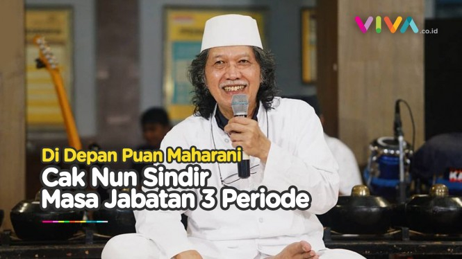 Cak Nun Sindir 3 Periode hingga Dianggap Jadi Musuh Megawati