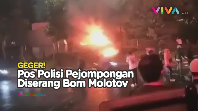 Pelaku Pembakaran Pospol Pejompongan Pakai Bom Molotov