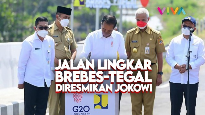 Ditemani Ganjar, Jokowi Resmikan Jalur Alternatif Mudik Baru