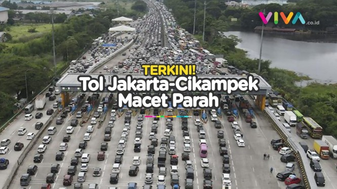 Pantauan Arus Mudik Tol Japek, Jalur Contra Flow Ditutup