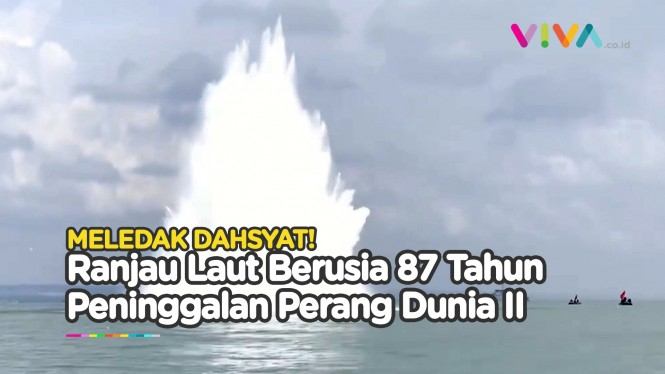 Bom Terkubur 83 Tahun Meledak Dahsyat di Laut Jawa