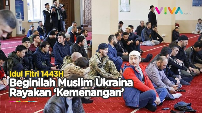 Umat Muslim Ukraina Gelar Salat Id di Kyiv