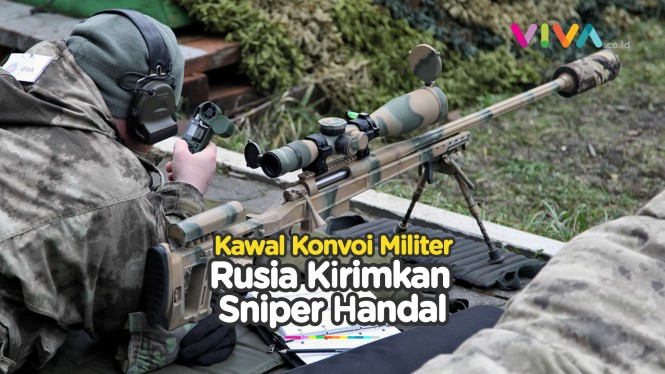 Kawal Konvoi Rusia, Sniper Handal Siap Menembak