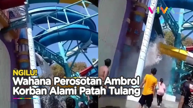 Ngeri! Wahana Perosotan 10 Meter Kenpark Surabaya Ambrol