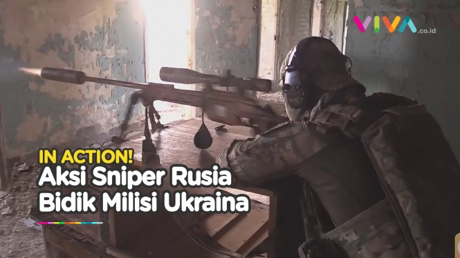 Sniper Handal Rusia Serang Milisi Ukraina