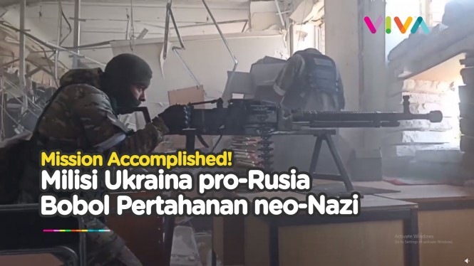 Milisi Rakyat DPR Pro-Rusia Bobol Pertahanan neo-Nazi