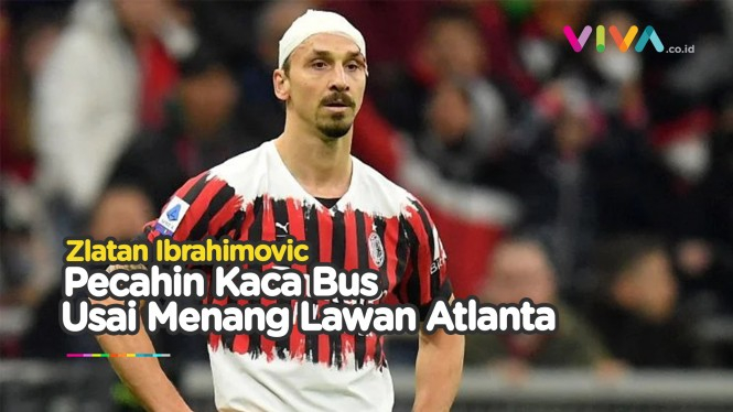 Ibrahimovic Bikin Retak Kaca Bus AC Milan