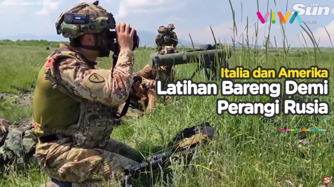 Prajurit Italia Kamuflase Jadi Rumput, Tembak Tentara Rusia