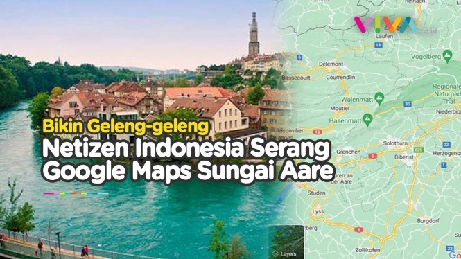 Netizen +62 Serang Ulasan Sungai Aare di Google Maps