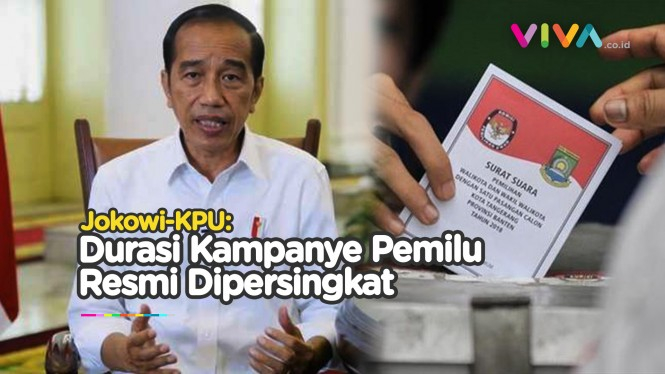 Segini Durasi Kampanye Pemilu 2024 yang Disingkat Jokowi