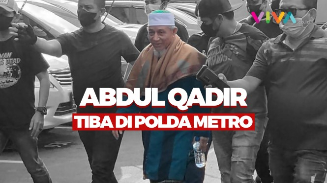 Abdul Qadir tiba di Polda Usai Ditangkap di Lampung
