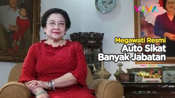 Dilantik Jokowi, Megawati Pegang 3 Jabatan Sekaligus