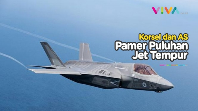 Kim Jong-un Buat Puluhan Jet Tempur Korsel-AS Mengudara