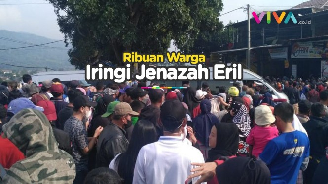 HARU! Warga Bandung Ikut Pelepasan Eril di Sepanjang Jalan