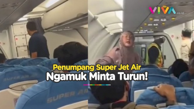 Dipaksa Nunggu 3 Jam, Penumpang Pesawat Super Jet Air Ngamuk