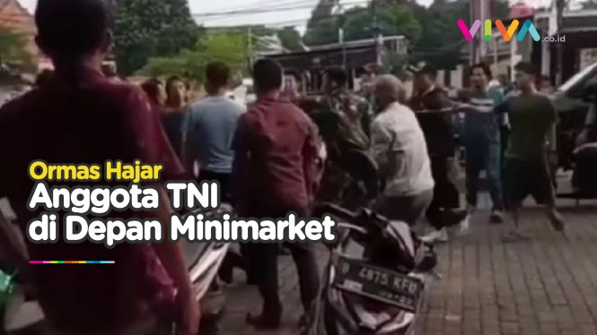 Anggota TNI Dikeroyok Ormas di Bekasi