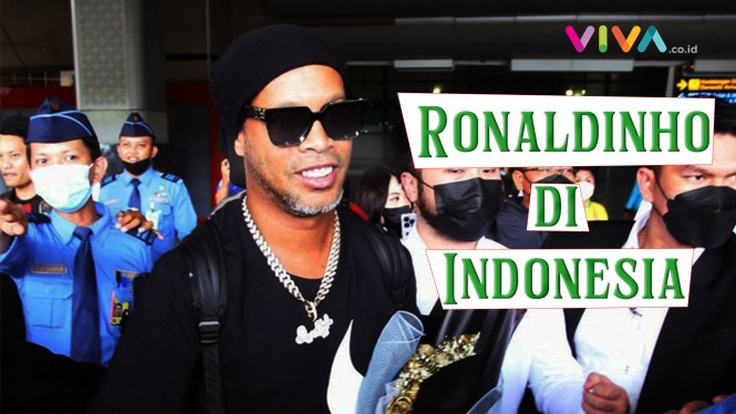 Ronaldinho Tiba di Indonesia, Dijemput Raffi Ahmad