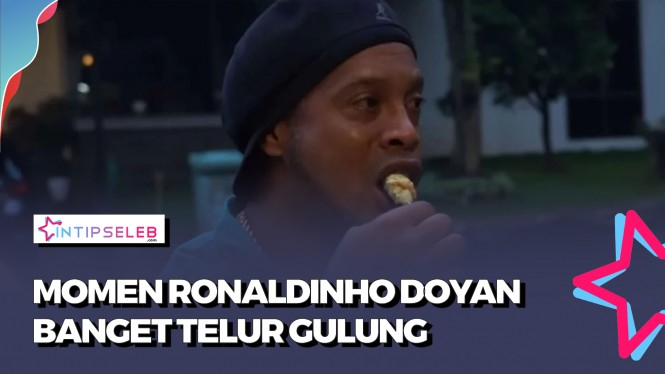 Diracuni Raffi, Ronaldinho Ketagihan Makan Telur Gulung