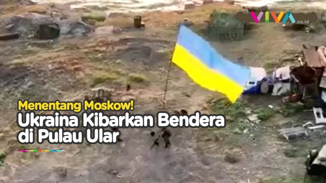 Ukraina Kibarkan Bendera di Pulau Laut Hitam